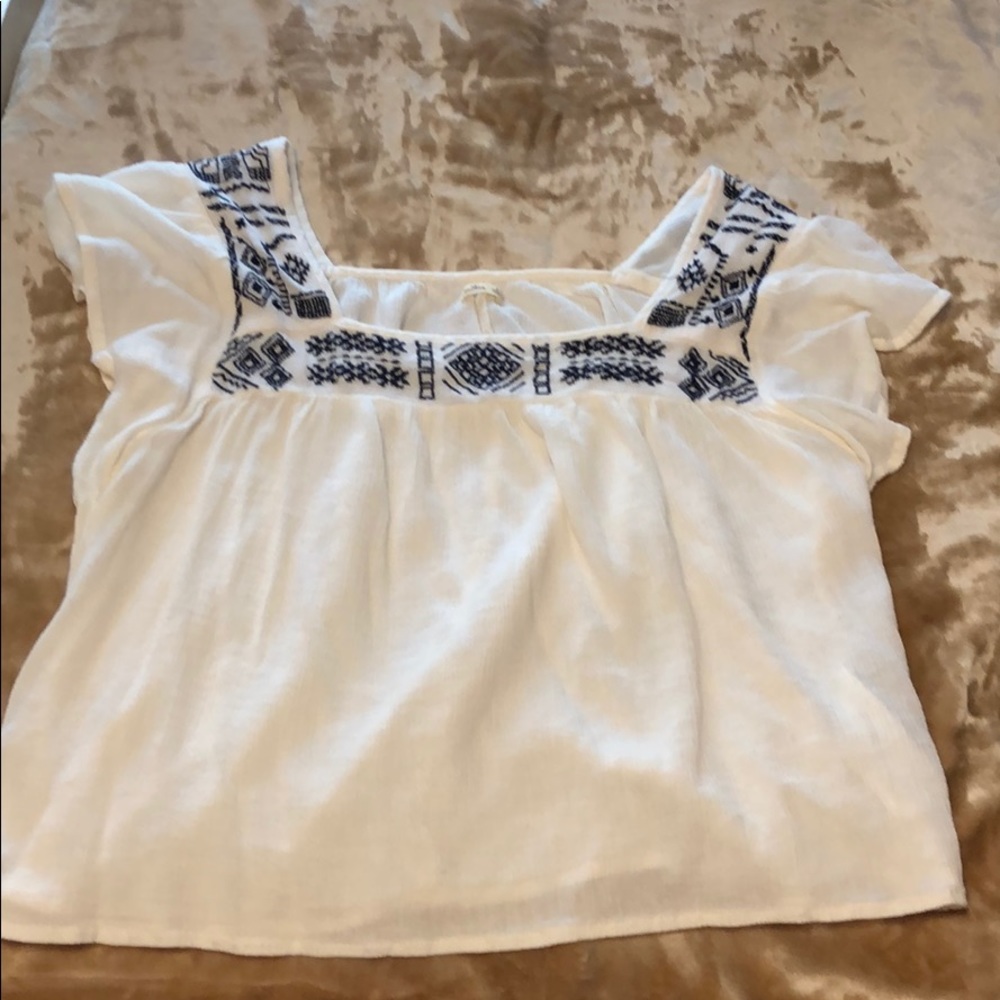 Flowy shirt short sleeves